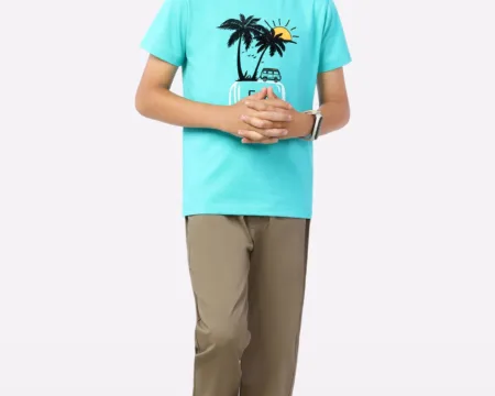 Palm Tree Graphic Print T-Shirt