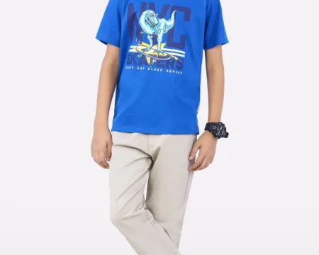 Royal Blue NYC Printed T-Shirt