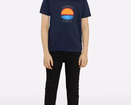 Navy Graphic Printed T-Shirt