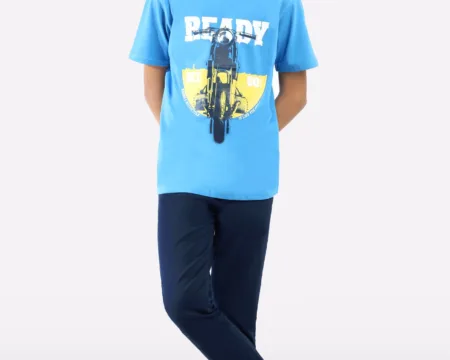 Royal Blue Graphic Printed T-Shirt