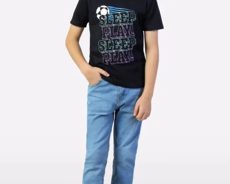 Black Graphic Print T-Shirt
