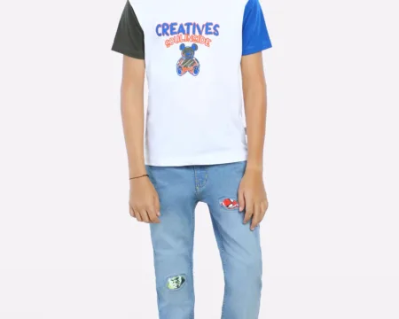 White Graphic Printed T-Shirt