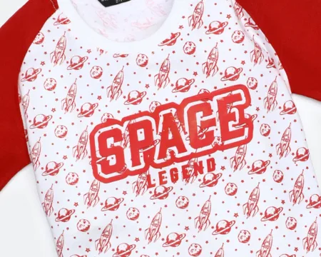 White All Over Printed T-Shirt