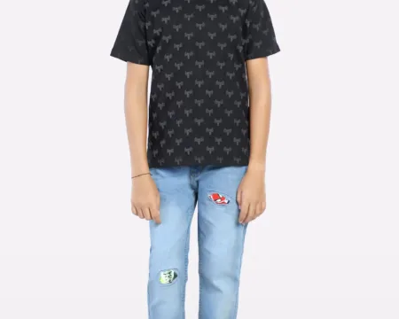 Black Graphic Printed T-Shirt