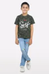 Olive Surf Printed T-Shirt