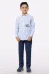 White Stripe Boys Shirt