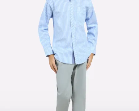 Blue Striped Casual Shirt