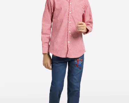 Red Stripe Casual Shirt