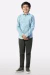 Green Hairline Stripes Casual Shirt
