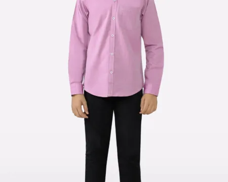 Magenta Textured Casual Shirt