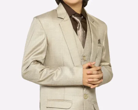 Boys 3-Piece Suiting Set in Fawn