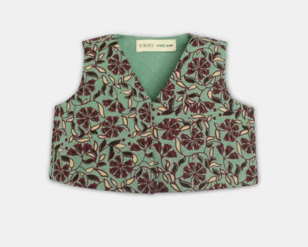 Green Infant Girl Waistcoat