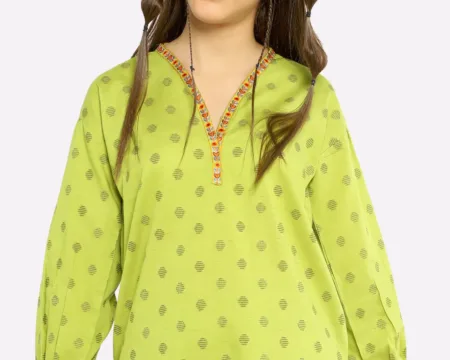 Light Green Stylised Girls 2PC