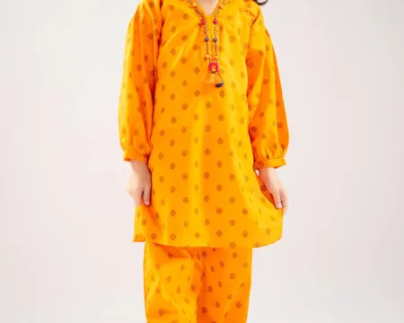 Orange Stylised Girls 2PC