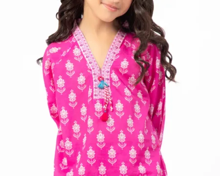 Pink Printed Girls 2PC