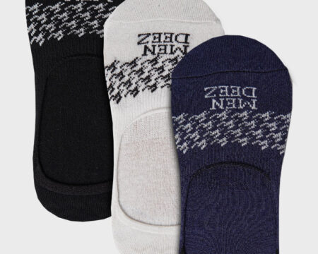 Herringbone No Show Socks - Pack of 3
