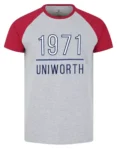 Heather Grey Embroidered Crew Neck T-shirt