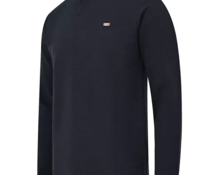 Black Texture Crew Neck T-shirt