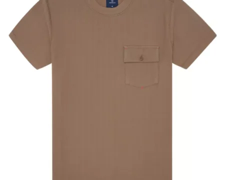 Camel Texture Crew Neck T-shirt