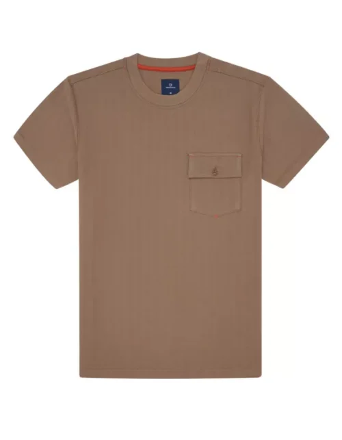 Camel Texture Crew Neck T-shirt