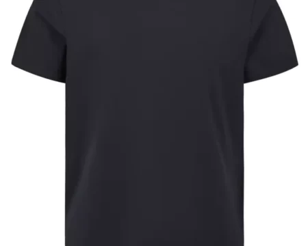 Black Plain Crew Neck Supima T-Shirt