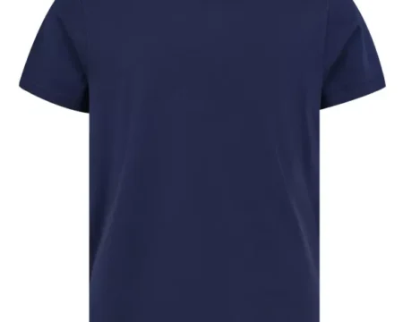 Navy Plain Crew Neck Supima T-Shirt