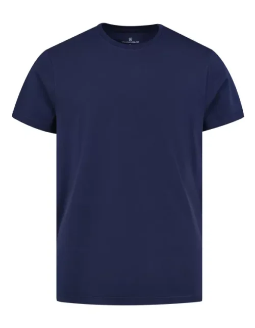 Navy Plain Crew Neck Supima T-Shirt