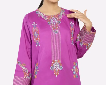 Purple Embroidered Teens 2PC