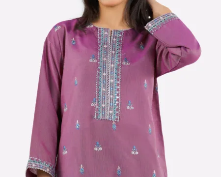 Purple Embroidered Teens 2PC