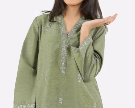 Light Green Embroidered Teens 2PC