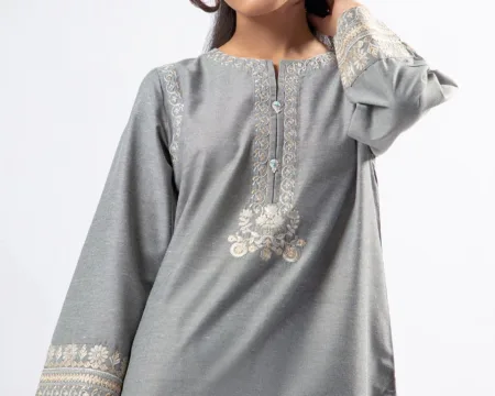 Grey Embroidered  Teens 2PC