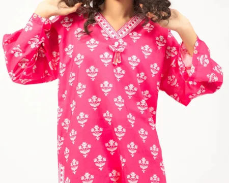 Pink Printed Teens 2PC