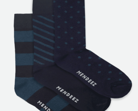 Blue World Pack of 3 – Printed Crew Socks