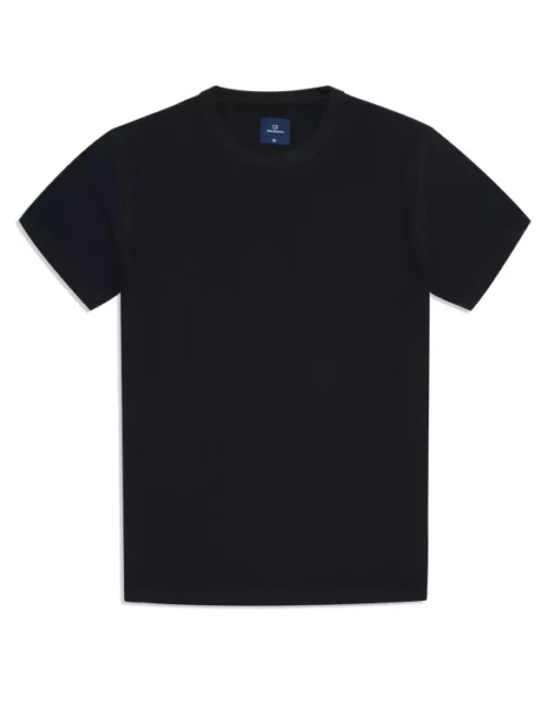 Black Texture Crew Neck T-shirt