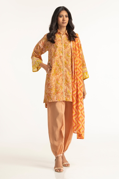3 Piece Lawn Printed Suit IUSTKSD-106