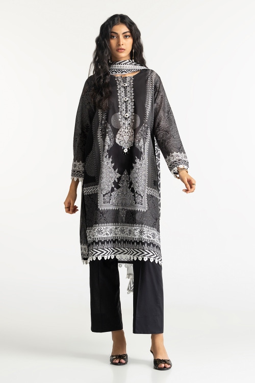 3 Piece Lawn Printed Suit IUSTKSD-235