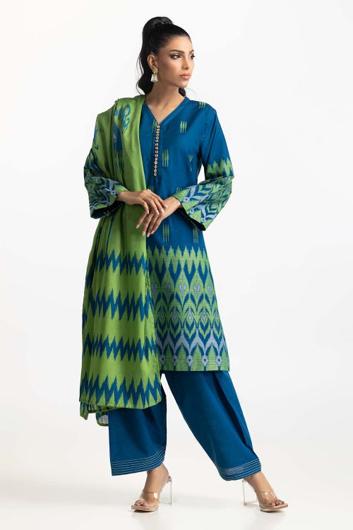 3 Piece Jacquard Suit IUSTKSD-360
