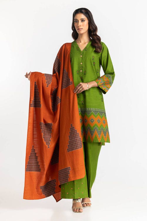3 Piece Jacquard Suit IUSTKSD-389