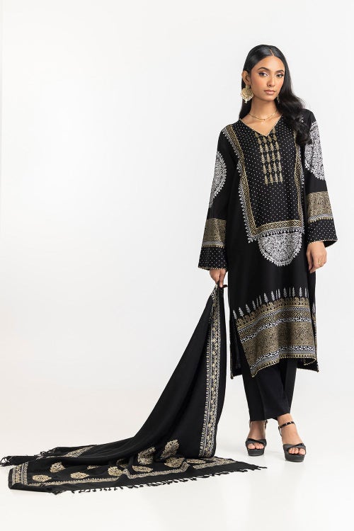 3 Piece Lacquer Printed Suit IUSTKSD-423