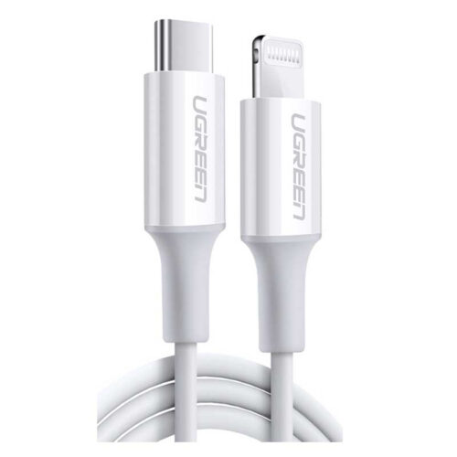 UGreen USB-C to Lightning M/M Cable Rubber Shell 1m (White)