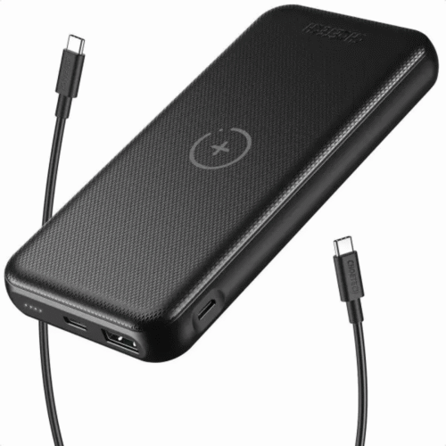 Choetech 10000mAh PD20W Fast Charging Power Bank with Qi 10W Wireless Charger+  0.5m Type C to C Cable B650 With Official Warranty