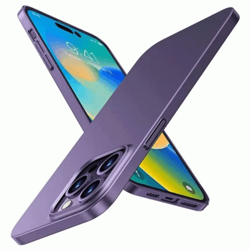 Torras Decency Series Phone Case for iPhone 14 Pro Max 6.7 Inch – Deep Purple – X003AZUSZZ