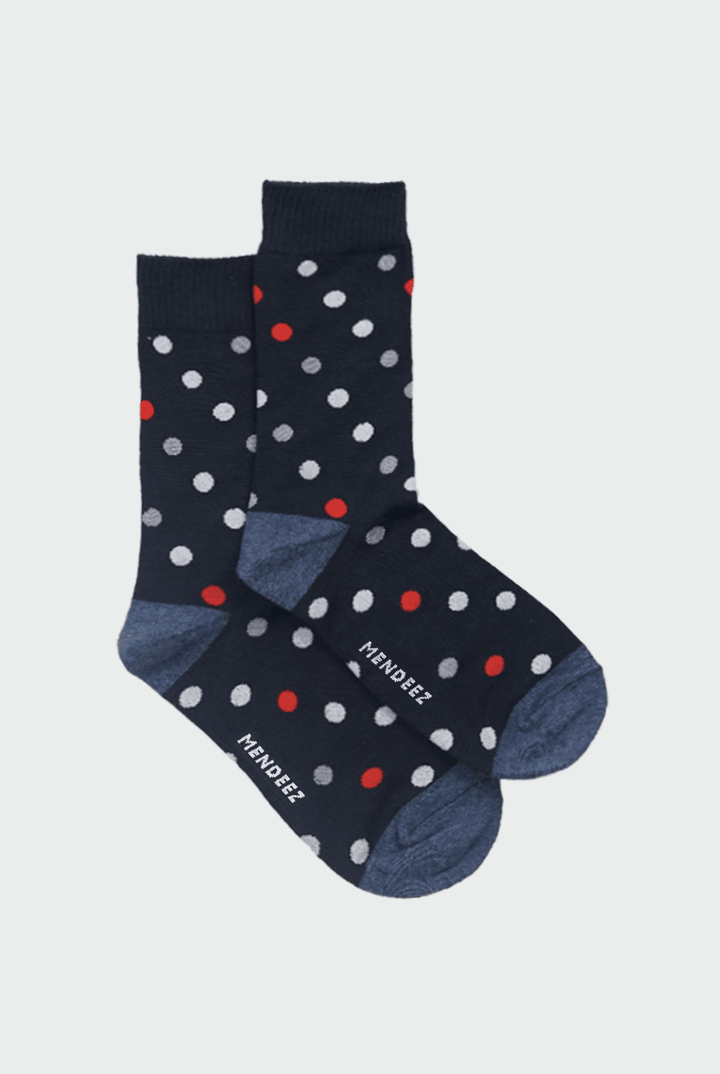 navy polka crew sockssocksmendeez pk 0010893 920468