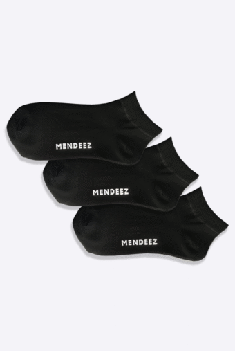 pack of 3 ankle socks black
