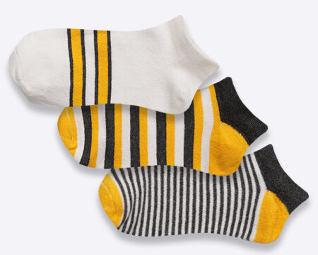 Striped Ankle Socks - Pack of 3