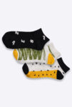 Canvas Ankle Socks - Pack of 3