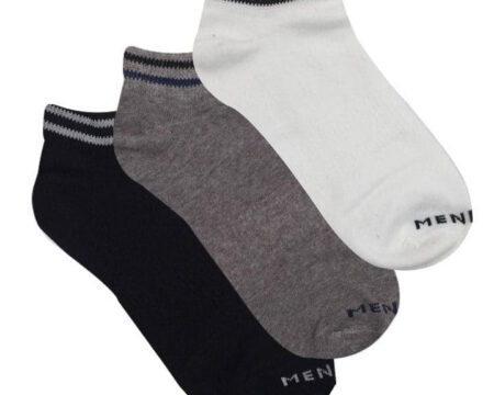 Plain Ankle Socks - Pack of 3