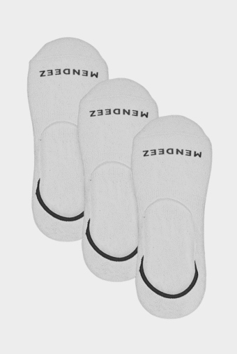 solid pack of 3 no show socks whitesocksmendeez pk 0011380 788476