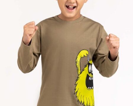 Toddler Boy Olive Knit T-Shirt 224-513-023