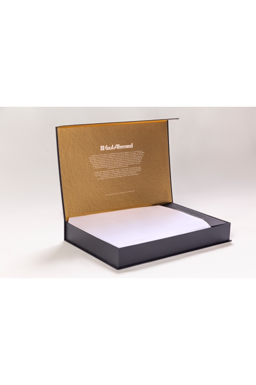White Unstitched Fabric With Gift Box X-Series - Exclusive Collection Aquamarine